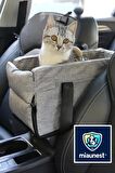 Xpermate MiauNest™ Kedi Taşıma Çantası Kedi Seyahat Çantası Araba içi Yatak ve Kedi Çantası Gri