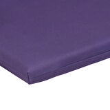 XPERMATE 6'lı Arkalıklı Sandalye Minderi Fermuarlı 40x40 Sırtlıklı Sandalye Minderi Mor