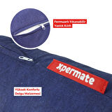 XPERMATE Sarılma Yastığı , Uyku Yastığı , Bacak Arası Yastığı Silindir 150x20 cm Lacivert 
