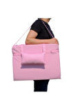 XPERMATE Katlanır Şezlong Minderi - Taşınabilir Kamp Yatağı Su Itici Kumaş 180x60x2 Pembe