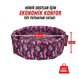 XPERMATE Sünger Simit Köpek Yuvası Küçük Irk Köpek Yatağı Ve Kedi Yatağı 45 CM Kamuflaj