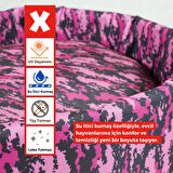 XPERMATE Sünger Simit Köpek Yuvası Küçük Irk Köpek Yatağı Ve Kedi Yatağı 45 CM Kamuflaj