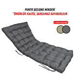 XPERMATE Şezlong Minderi PUNTO 60x180x12 cm Antrasit