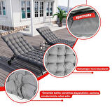 XPERMATE Şezlong Minderi PUNTO 60x180x12 cm Antrasit