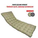 XPERMATE Şezlong Minderi PUNTO 60x180x12 cm Bej