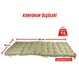 XPERMATE Şezlong Minderi PUNTO 60x180x12 cm Bej