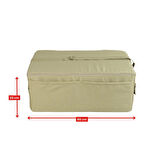 XPERMATE Katlanır Şezlong Minderi Fermuarlı Çantalı Cepli FoldPack 30x60x25cm Bej 