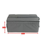 XPERMATE Katlanır Şezlong Minderi Fermuarlı Çantalı Cepli FoldPack 30x60x25cm Antrasit