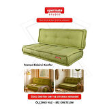 Özel Ölçü Palet Minderi Bahçe İç Ve Dış Mekan Minder Koltuk Minder 40x150 45x155 50x160