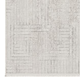 Seyran Mısra Koleksiyonu Modern Desenli Halı 5004 Gri