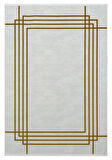 Seyran Mısra Koleksiyonu Modern Desenli Halı 5003 Gold