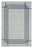 Seyran Mısra Koleksiyonu Modern Desenli Halı 5003 Mavi