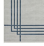 Seyran Mısra Koleksiyonu Modern Desenli Halı 5003 Mavi