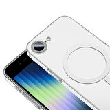 iPhone 16E Kılıf Magsafe Kamera ve Lens Korumalı Sert PC Lüx Kapak
