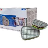3M 6059 Abek1 Asit,Amonyak Gazı Ve Buhar Filtre 5 Çift