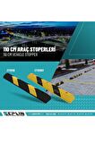 190 Cm Yüksek Performans Araç Stoperi Siyah-Sarı x 8 Adet