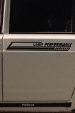 Fiat Linea Yan Şerit Performance Oto Araba Sticker Sağ ve Sol Siyah 55*16 Cm
