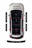 Nissan X-Trail Karbon Kapı Eşiği ve Bagaj Koruyucu Set Çizilmeye Dayanıklı Sticker Folyo X-Trail Yazılı