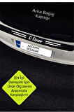 Citroen C-Elysee Karbon Kapı Eşiği ve Bagaj Koruyucu Set Çizilmeye Dayanıklı Sticker Folyo C-Elysee Yazılı