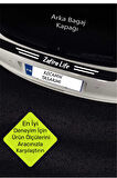Opel Zafira Life Karbon Kapı Eşiği ve Bagaj Koruyucu Set Çizilmeye Dayanıklı Sticker Folyo Zafira Life Yazılı