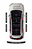 Proton Compact Karbon Folyo ile Kapı ve Bagaj Eşiği İçin Çizilmeye Karşı Koruyucu Set Compact Yazılı
