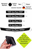 Citroen Xsara Picasso Karbon Kapı ve Bagaj Eşiği Koruma Seti Çizilmelere Karşı Dayanıklı Sticker Folyo Xsara Picasso Yazılı