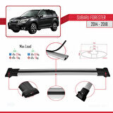 Subaru Forester 4 (SJ) 2014-2018 Arası ile Uyumlu FLY Model Ara Atkı Tavan Barı Gri 3 Adet