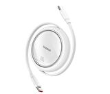 Baseus Super Şarj Makaralı 1Mt 100W Type-C Şarj Kablo Laptop Macbook Şarj iPhone 15 15 Pro Max Şarj