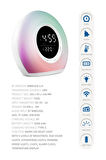 Powerway Saat Alarm Usb Aux Müzik Çalar Radyo Gece Lambası Taşınabilir Space Bluetooth Hoparlör
