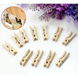 İp Hediyeli Mini Mandal 48 Adet Fotoğraf Mandalı Süsleme Mandalı