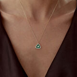 Green Trapez Kolye