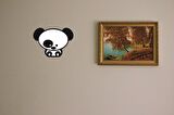 Sevimli Panda Duvar Tablosu Dekoratif Ahşap Panda Çocuk Odası Süsü