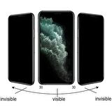 iPhone 11 Kolay Uygulama Aparatlı Anti Statik Hayalet Cam Privacy Glass Hayalet Cam Ekran