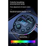 Torima G14 Bluetoot Fm Transmitter Fm Verici 36W Pd Giriş Type C- Microusb -Lightning şarj girişi