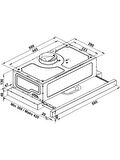 Hafele Astrol X 60 cm Inox Aspiratör