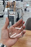 iPhone 15 Plus Kılıf Kamera ve Lens Korumalı Şeffaf Renkli Çerçeveli Sert PC Lüx Kapak 