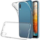 Huawei Y6S Kamera Korumalı Şeffaf Yumuşak Silikon