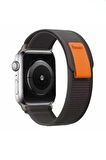 Apple Watch Uyumlu 42mm Renkli ​​​​KRD-77 Örgülü Hasır Tokalı Kordon 
