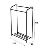 Armin Çiftli Siyah New Konfeksiyon Askısı Büyük Boy Butik Elbise Askısı