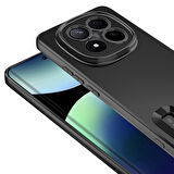 Redmi Note 14 Pro Plus Kılıf Köşeleri Renkli Şeffaf Kamera Korumalı Silikon Luxury Kapak