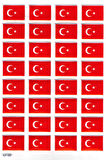 Sticker Kabartmalı A4 Boyutunda Stiker Defter, Planlayıcı Etiket-(lim560) - Türk Bayrağı
