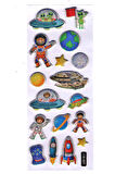 Sticker Kabartmalı Sticker Defter Planlayıcı Etiket (cb587) 16x7 cm- Astronot Ufo