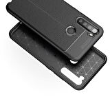 Gpack Xiaomi Redmi Note 8 Kılıf Niss Silikon Deri GörünümlüNano Glass