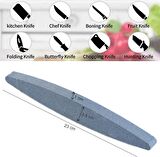 2 Adet Bileme Taşı 150 Grit Oval Bileme Taşı Bıçak Bileme Bıçak Bileyici Taş Bileğ Taşı