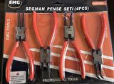 Segman Pense Takımı 4’lü Takım Segman Pense Seti Sekman Pense Emg