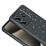 Xiaomi Redmi Note 14 5G Kılıf Kamera Korumalı Simli Parıltılı Lüks Silikon