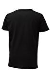 Erkek T-Shirt %100 Pamuk Bisiklet Yaka Baskılı Kısa Kollu Tişört