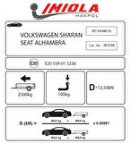 Hakpol Wolkswagen Sharan 07/2010 - 06/2012 Arası Çeki Demiri