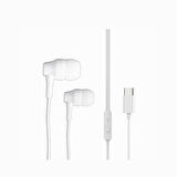 Global X11 İn-Ear Extra Bass Type-C Mikrofonlu Kablolu Kulaklık Beyaz