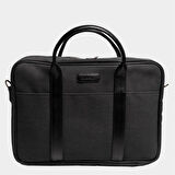 Retro Kanvas 35X23 Evrak ve Laptop Çantası 13 İnç Siyah